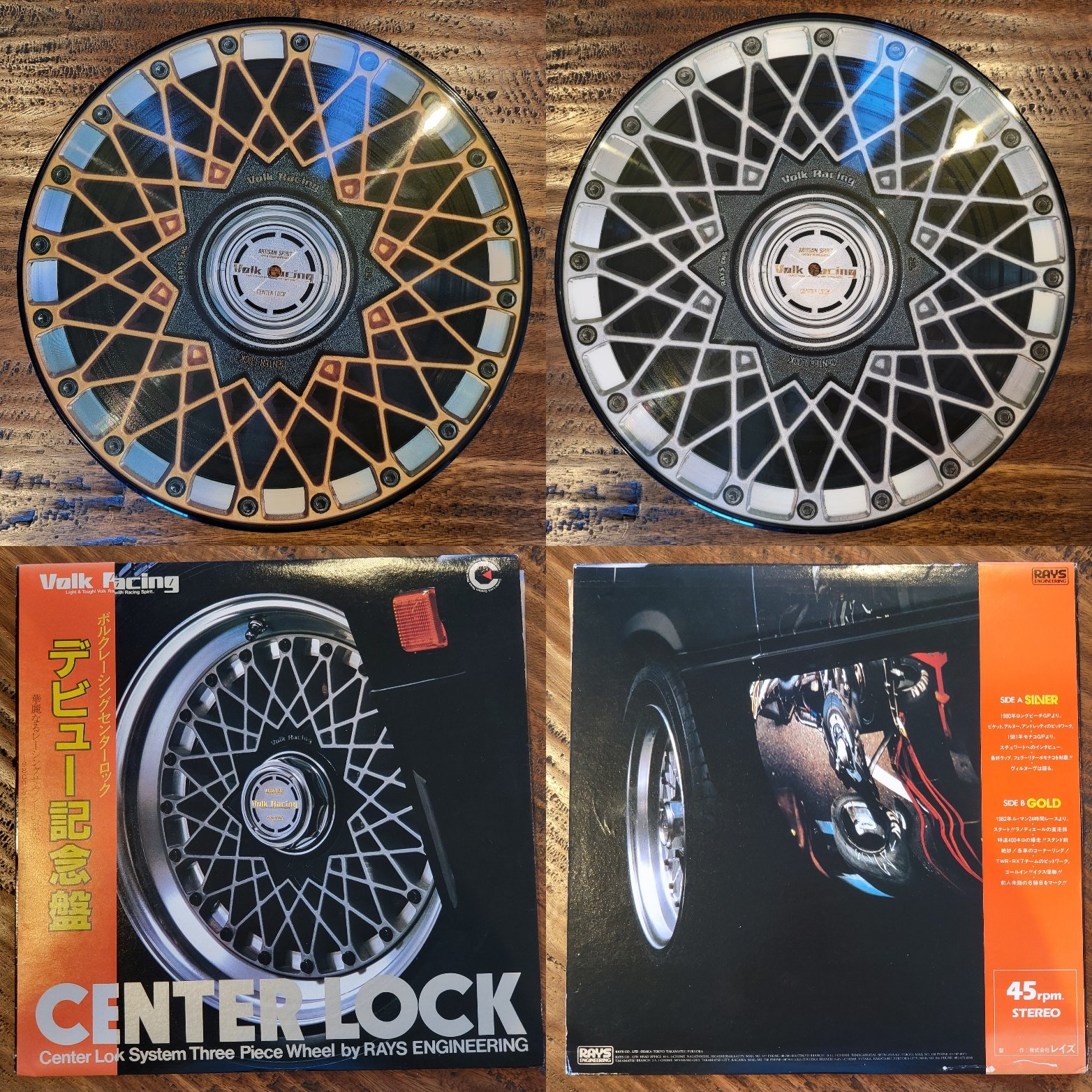 Volk Racing Center Lock Wheel Vinyl Record | Toji Shoppu