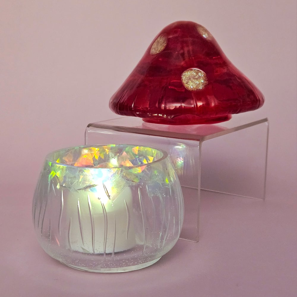 Image of Chonky Red Hearts Mushroom Lantern