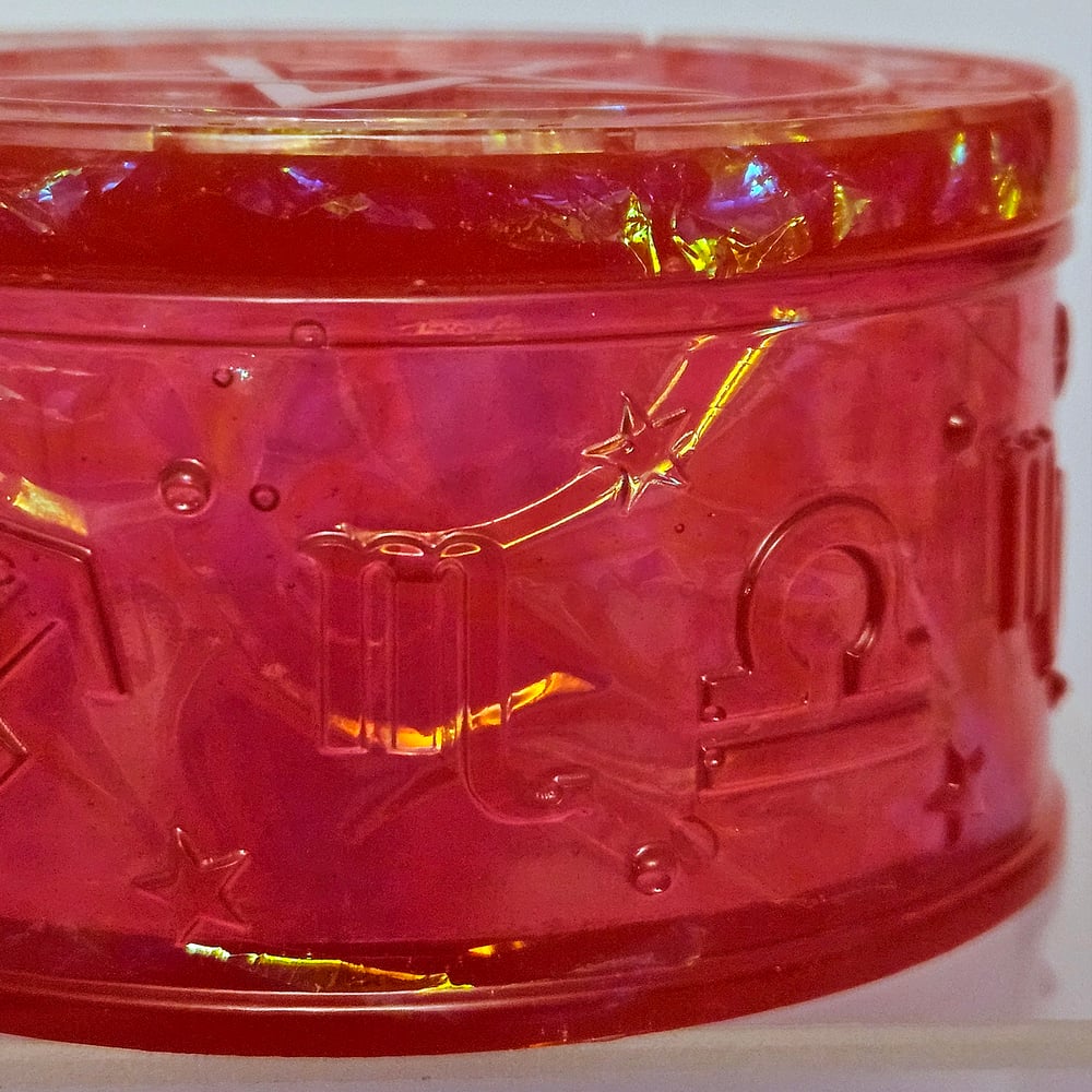 Image of Red Crushed Opal Zodiac/ Pentagram Box