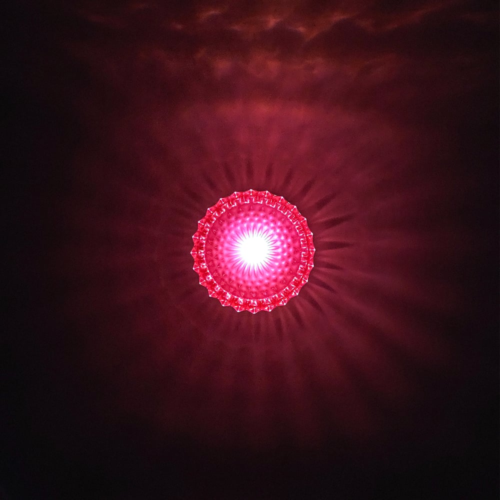 Image of Magenta/Neon Pink Diamond Cut Jar