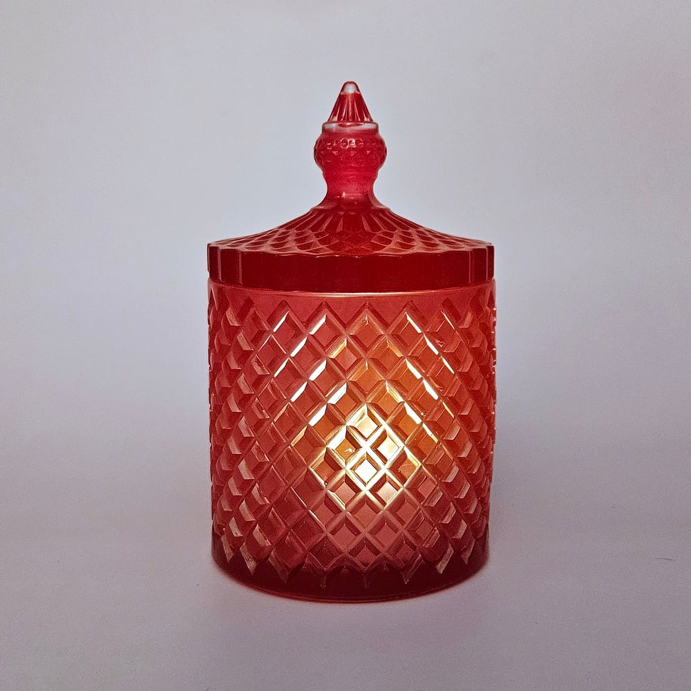 Image of Red Lattice Jar