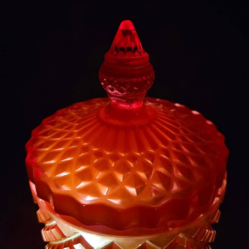 Image of Red Lattice Jar