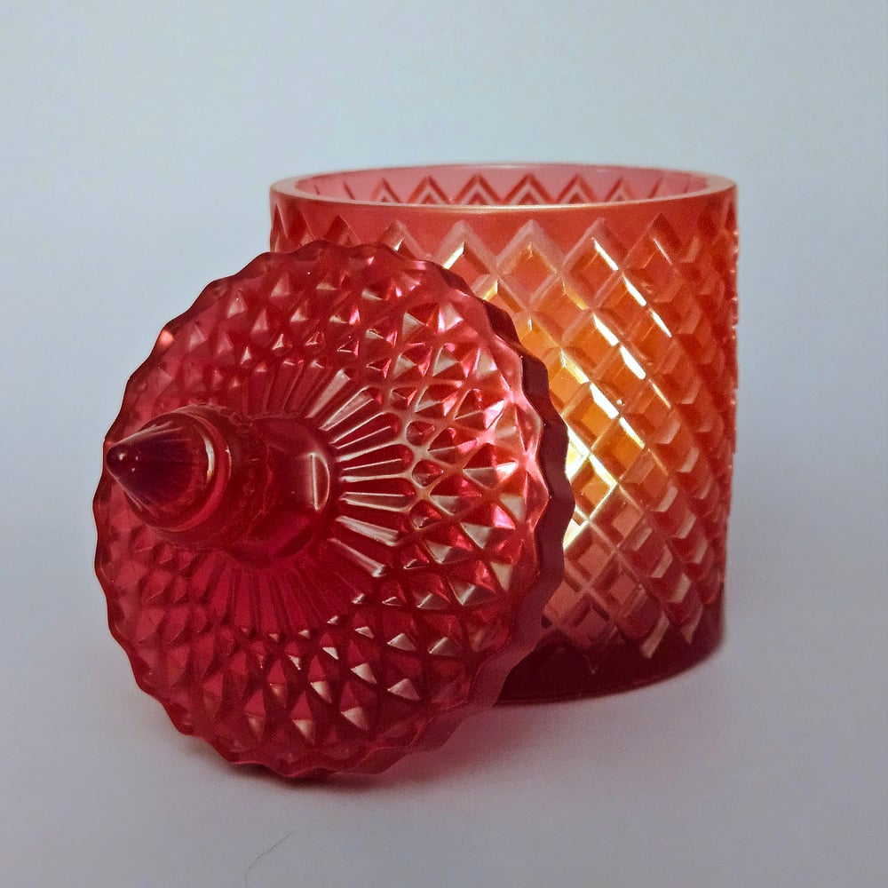 Image of Red Lattice Jar