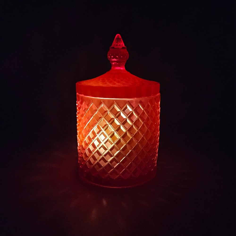 Image of Red Lattice Jar
