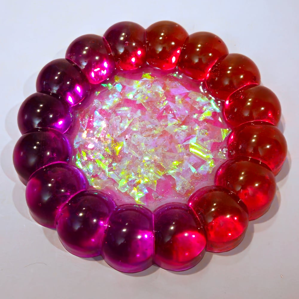 Image of Magenta and Purple Icy Bubble Coaster