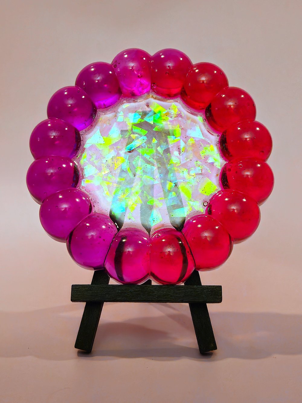 Image of Magenta and Purple Icy Bubble Coaster