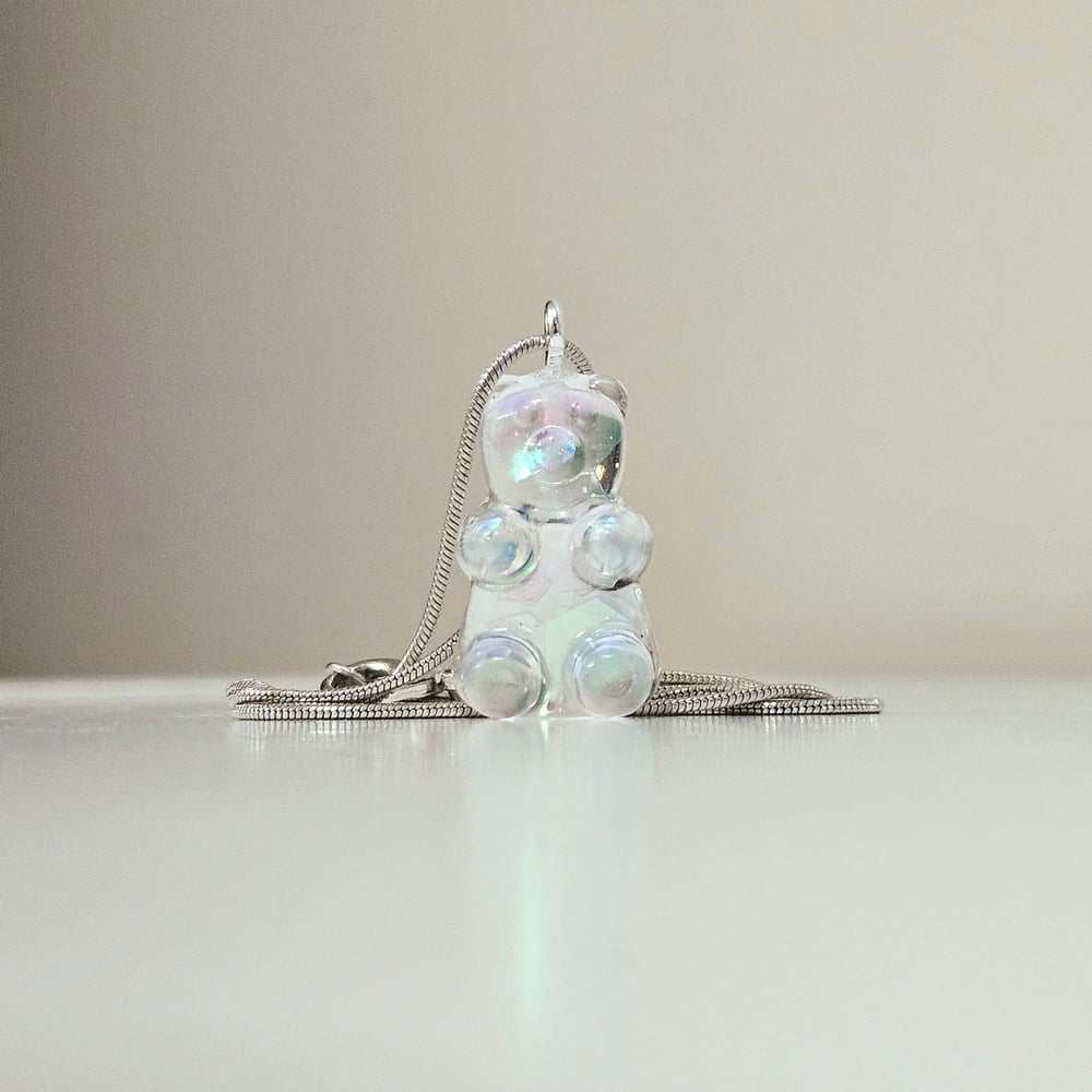 Image of Clearidescent Gummy Bear Necklace