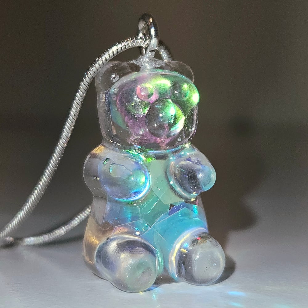 Image of Clearidescent Gummy Bear Necklace