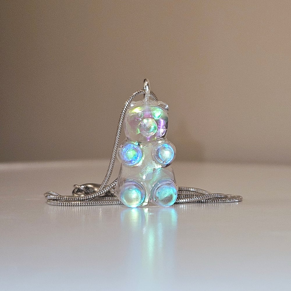 Image of Clearidescent Gummy Bear Necklace