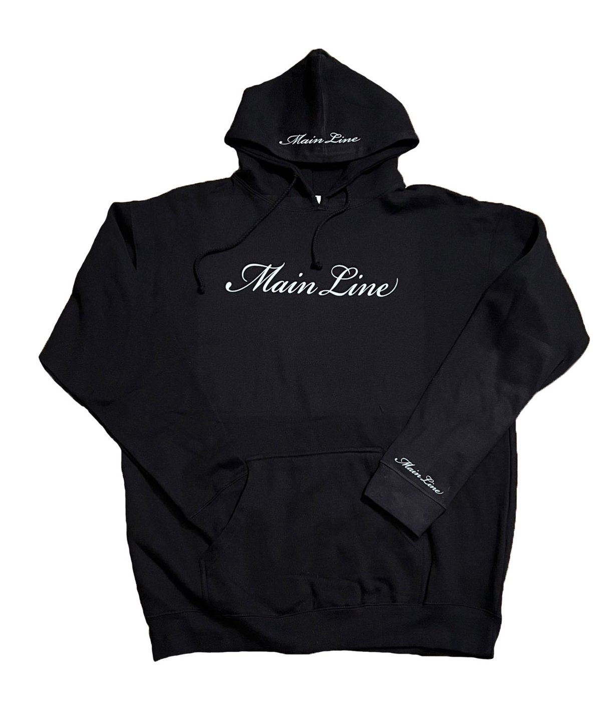Image of Black and  White Mainline Hoodie