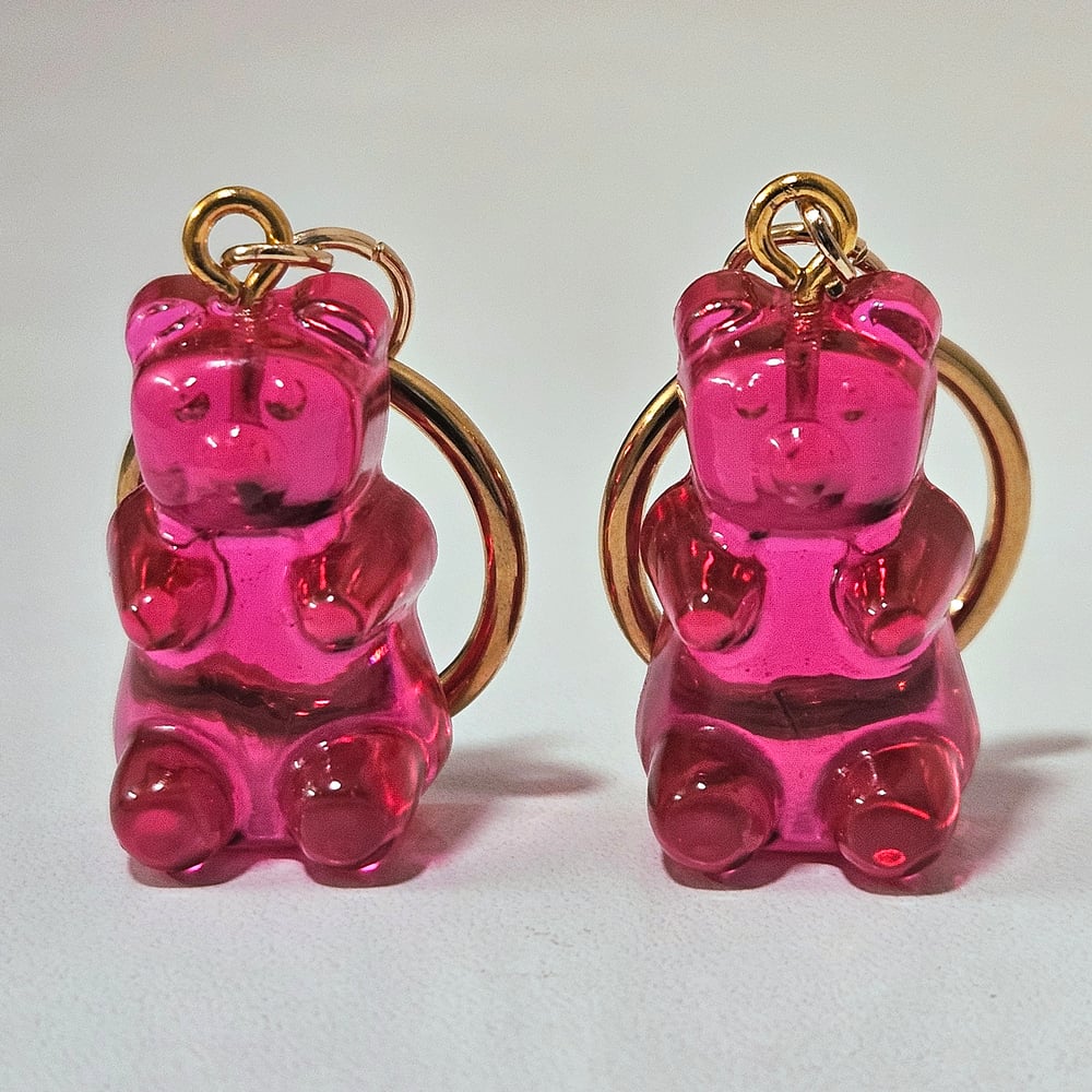 Image of Magenta Gummy Bear Earrings