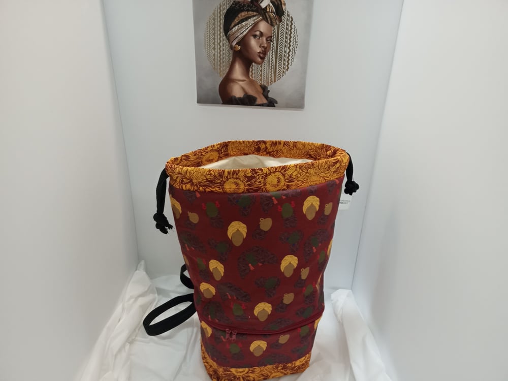 Image of Ethnic Cross Body Double Decker Bag small