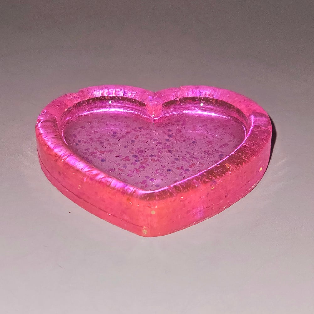 Image of Neon Pink Mini Herart Tray