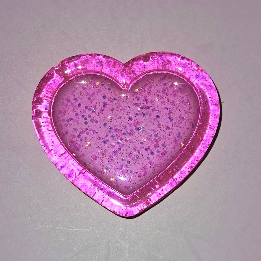 Image of Neon Pink Mini Herart Tray