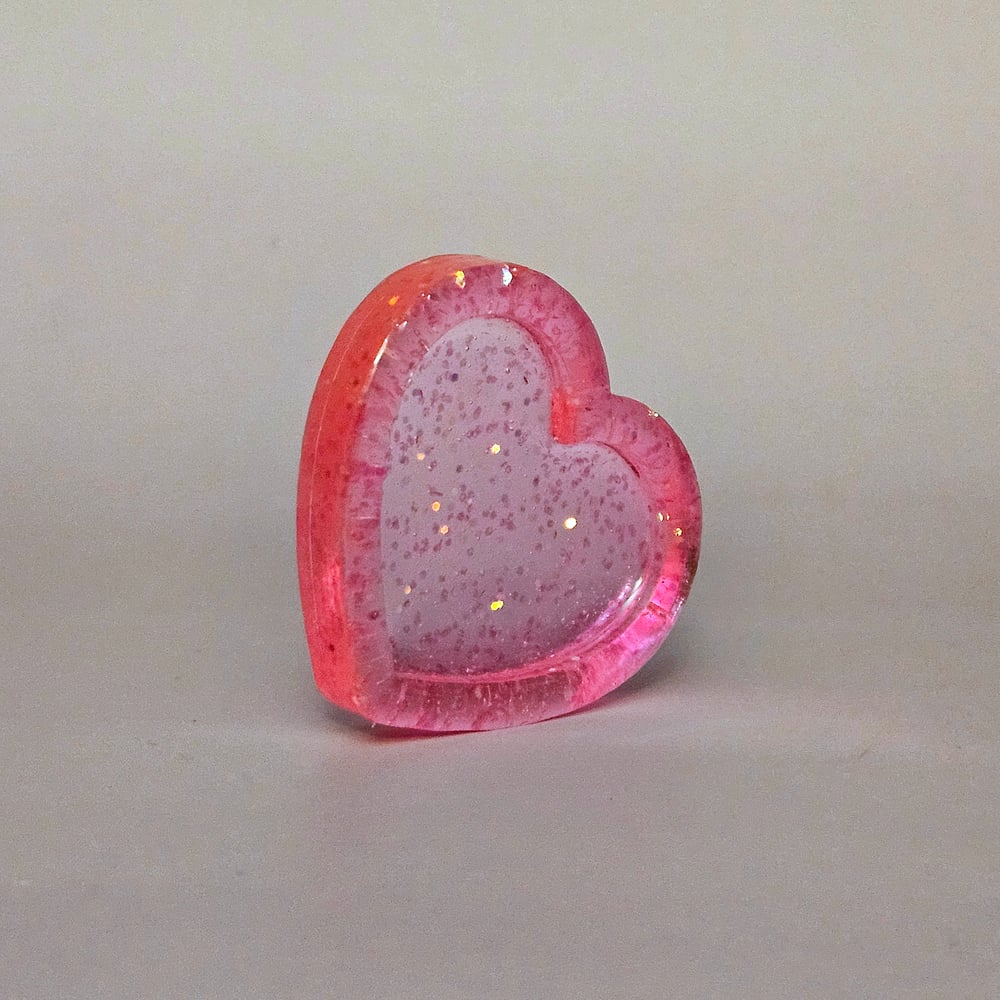 Image of Neon Pink Mini Herart Tray