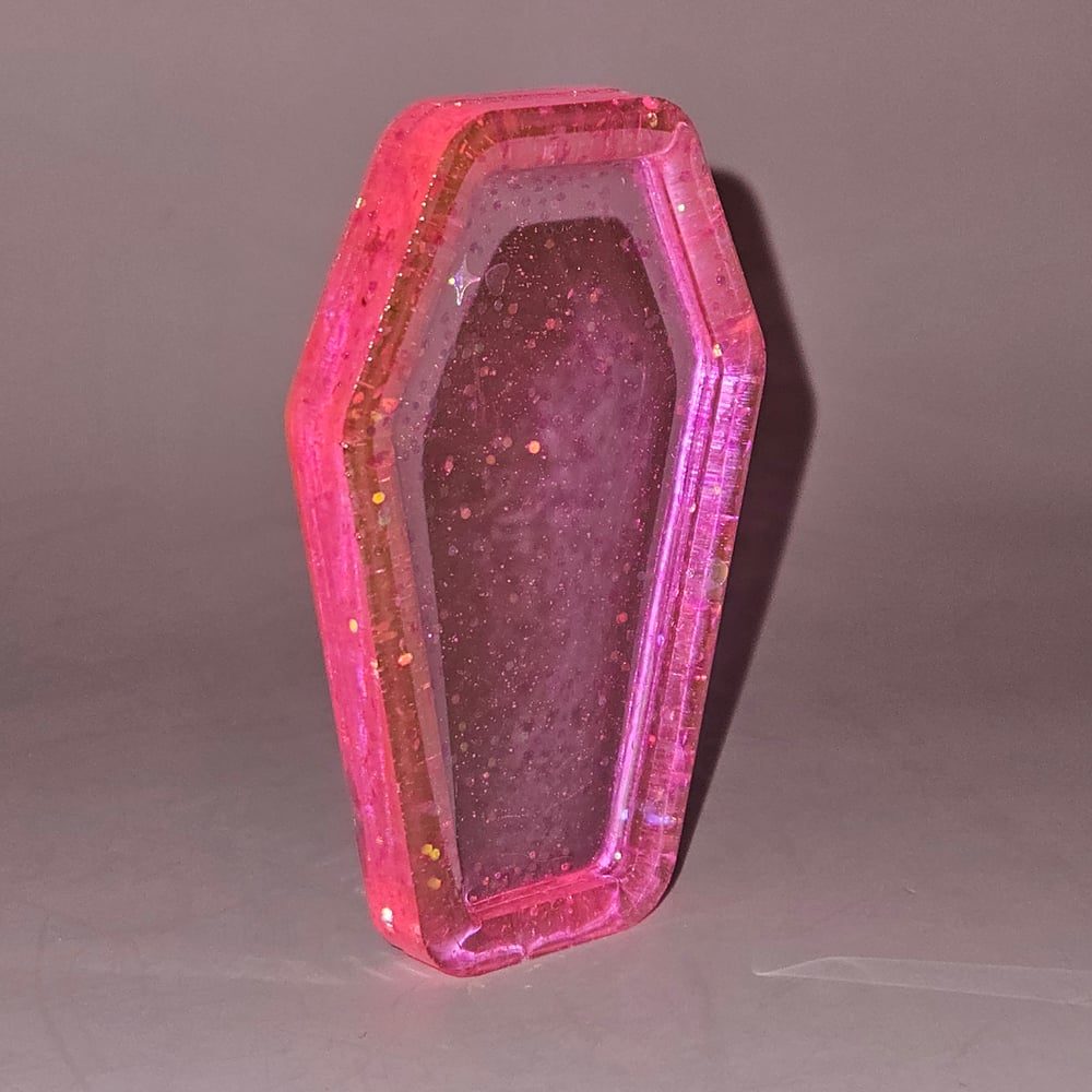 Image of Neon Pink Mini Coffin Tray #2