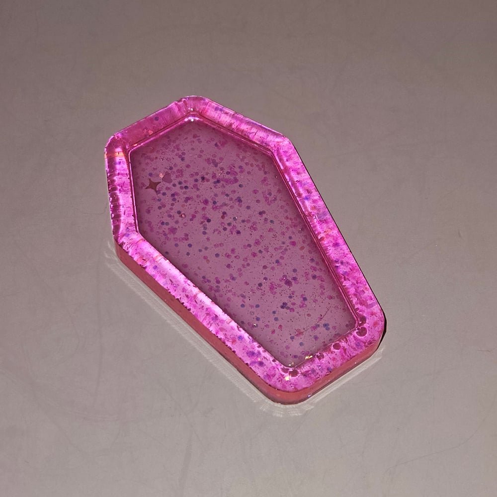 Image of Neon Pink Mini Coffin Tray #2