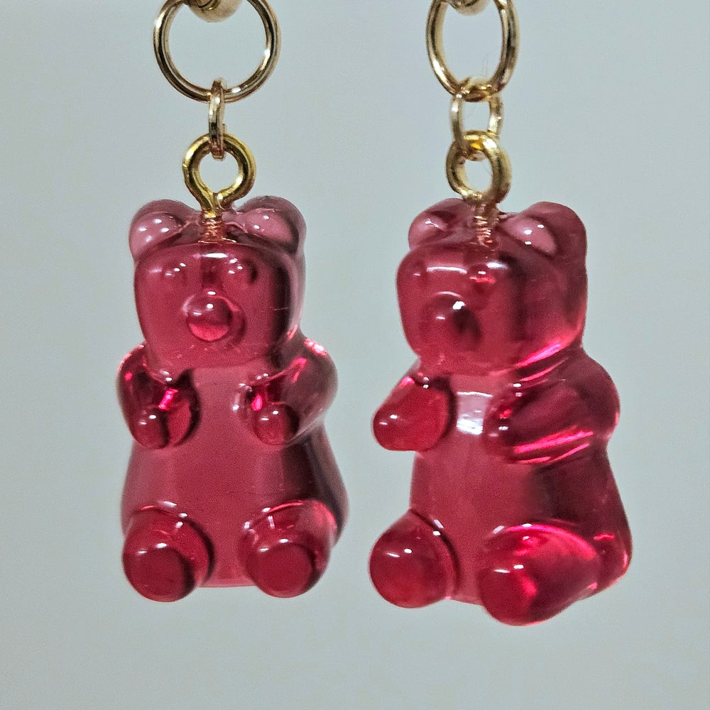 Image of Red Gummy Bear Earrings