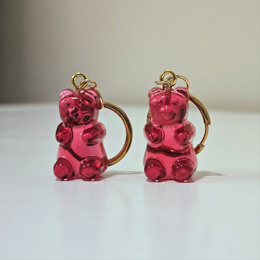 Image of Red Gummy Bear Earrings