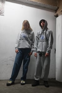 Image 3 of 'Bang Bang hood, Pullover, Gray Marl'