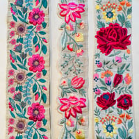 Image 1 of EMBROIDERED SILK RIBBON PAGE B16-B18