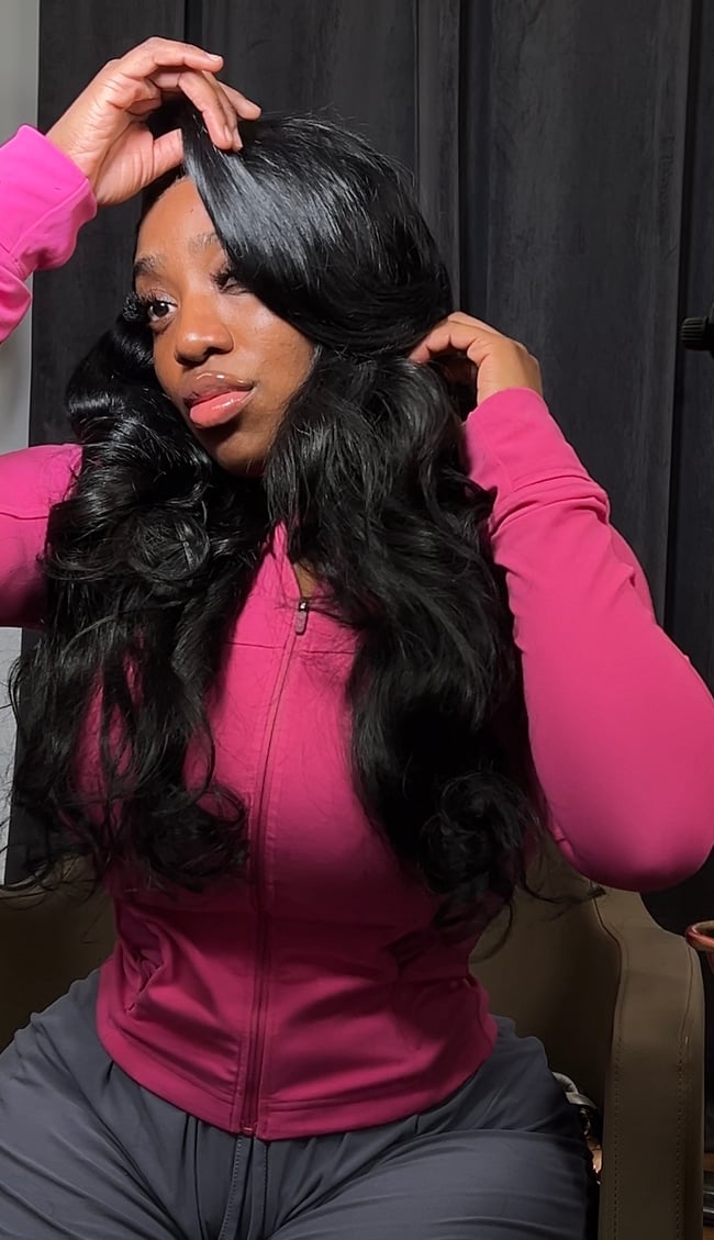 28" JET BLACK RAW INDONESIAN 