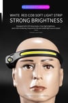 Headlamp With COB LED Sensor Built-in Battery Flashlight USB Rechargeable