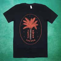 PALM TREE TEE (BIG LOGO PRINTED ON BLACK TEE)