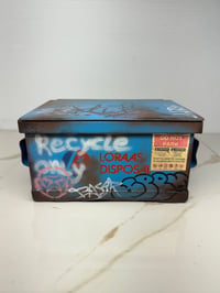 Image 1 of Blue Metal Dumpster