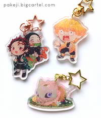 Image 1 of Demon Slayer holo charms