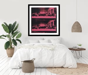 Image of Andy Warhol - Last Supper, Pink Giclee Print, Square Poster