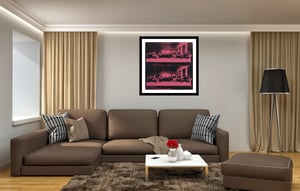 Image of Andy Warhol - Last Supper, Pink Giclee Print, Square Poster