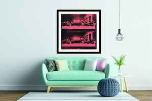 Image of Andy Warhol - Last Supper, Pink Giclee Print, Square Poster