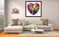 Image 3 of Damien Hirst - Heart Spin Painting, Fine Art Giclee Print, Square Poster