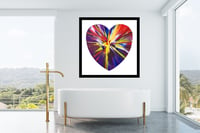 Image 4 of Damien Hirst - Heart Spin Painting, Fine Art Giclee Print, Square Poster