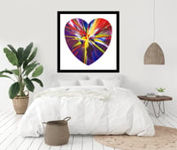 Image 5 of Damien Hirst - Heart Spin Painting, Fine Art Giclee Print, Square Poster