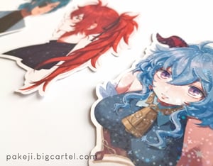 Image of Genshin large holo stickers