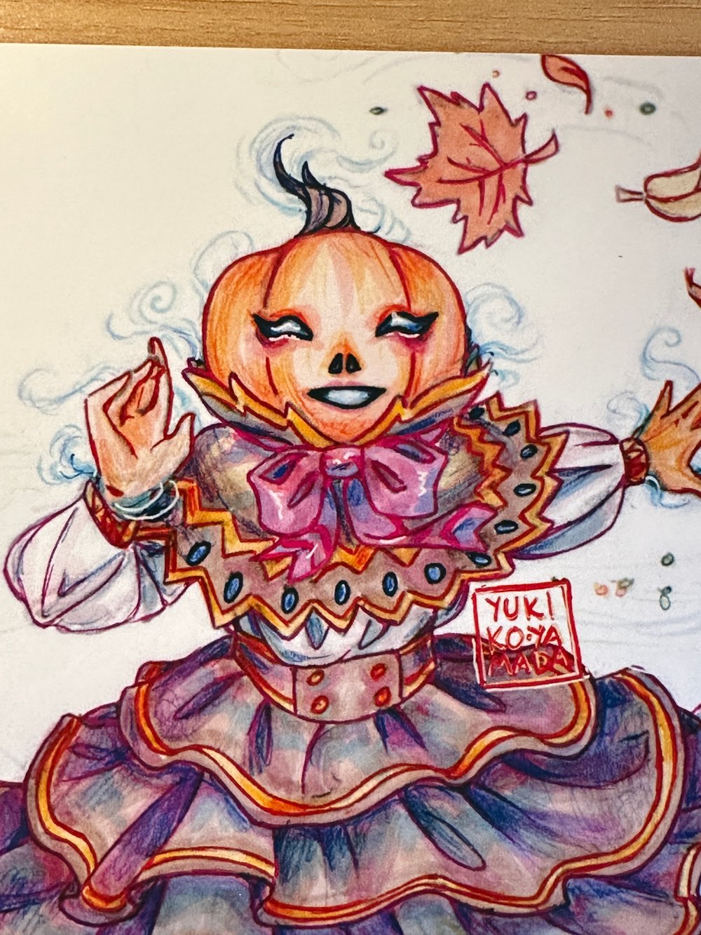 Image of Spice the Jack'o'Lantern art print 
