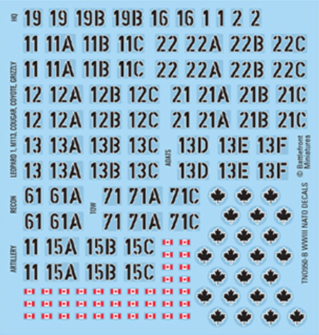 NATO Forces Decal Set (TNA951)