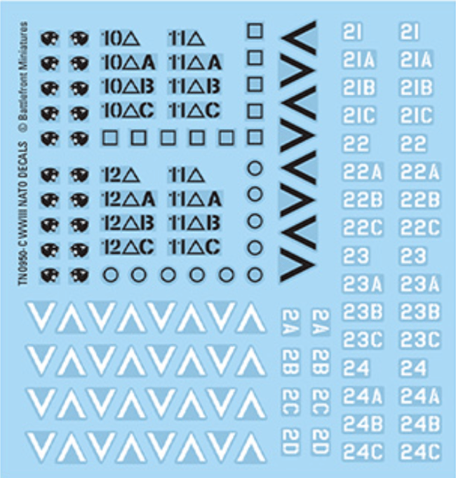 NATO Forces Decal Set (TNA951)