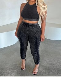 Image 1 of Crop Jogger Set