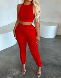 Image 2 of Crop Jogger Set