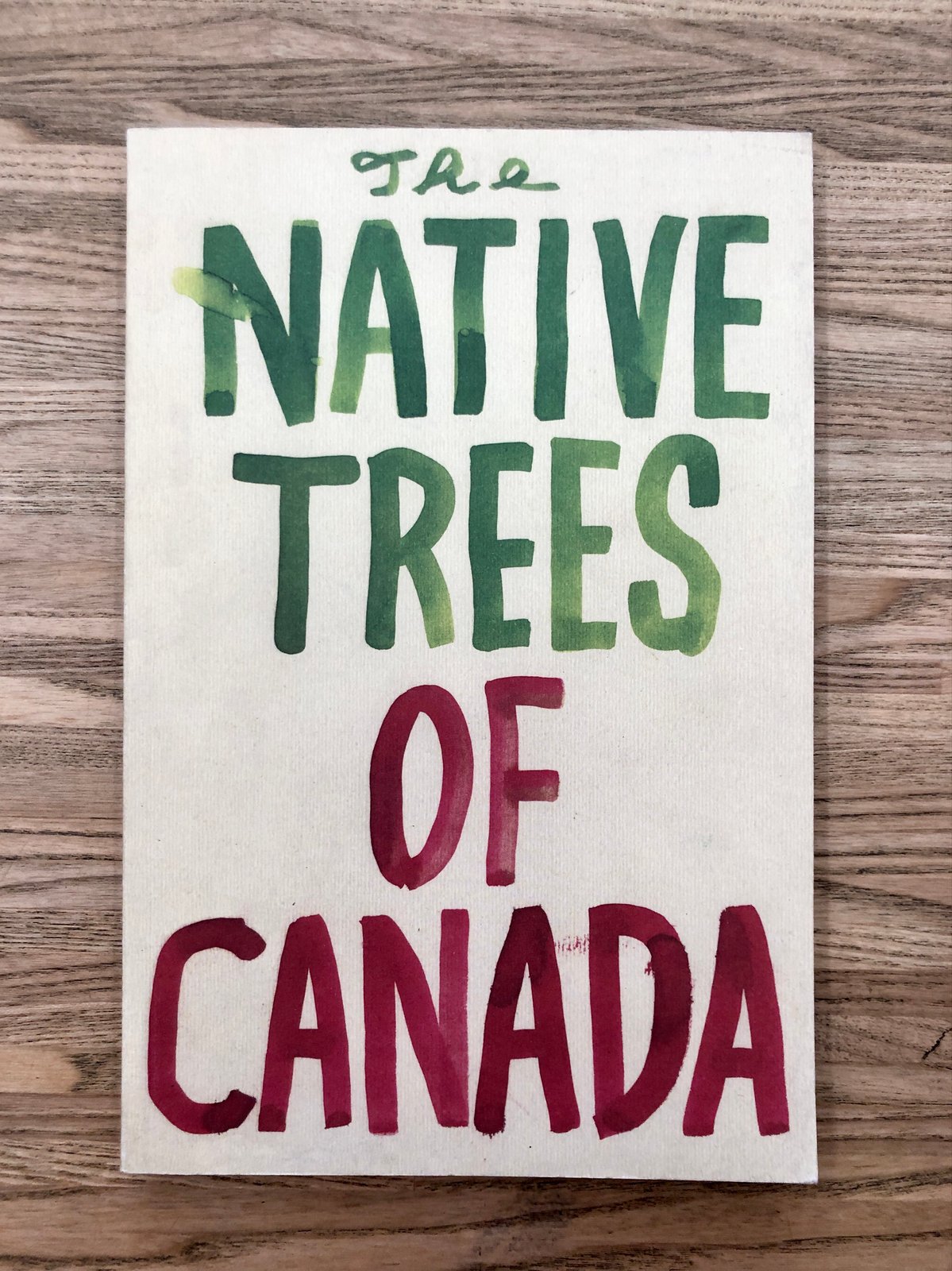 The Native Trees Of Canada by Leanne Shapton Drawn and Quarterly