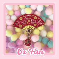 Image 1 of Limited Edition: Year of the Ox collab Fan pin