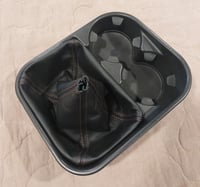 Image 1 of Cupholder with attached Leather Shift Boot