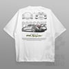 Cars and Clo - Regular Fit White - Porsche 918 Spyder Blueprint T-Shirt