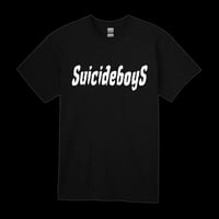 Image 1 of SB "Stake Through the Heart" Font T-Shirt 
