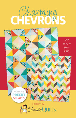 Charming Chevrons Quilt Kit Lap Size - Good Vibes Fabric & Pattern
