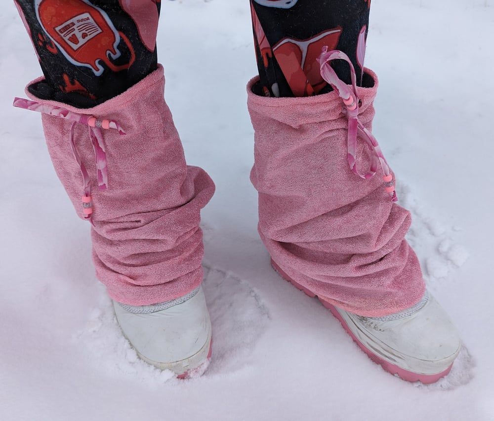 Image of Pink Fuzzy Legwarmers