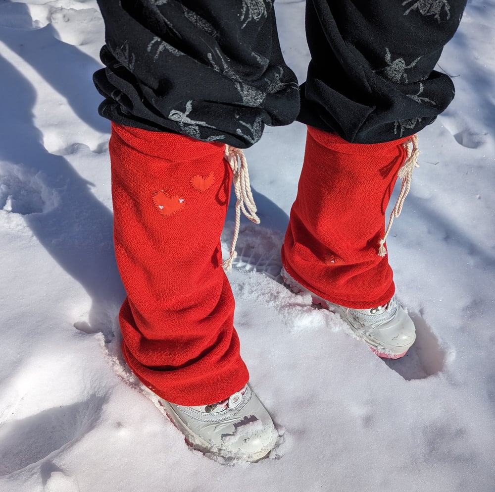 Image of Red Heart Legwarmers